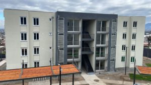 Fachada Condominio Río Claro, Peñalolén