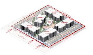 Vista isométrica del proyecto Los Paltos 2